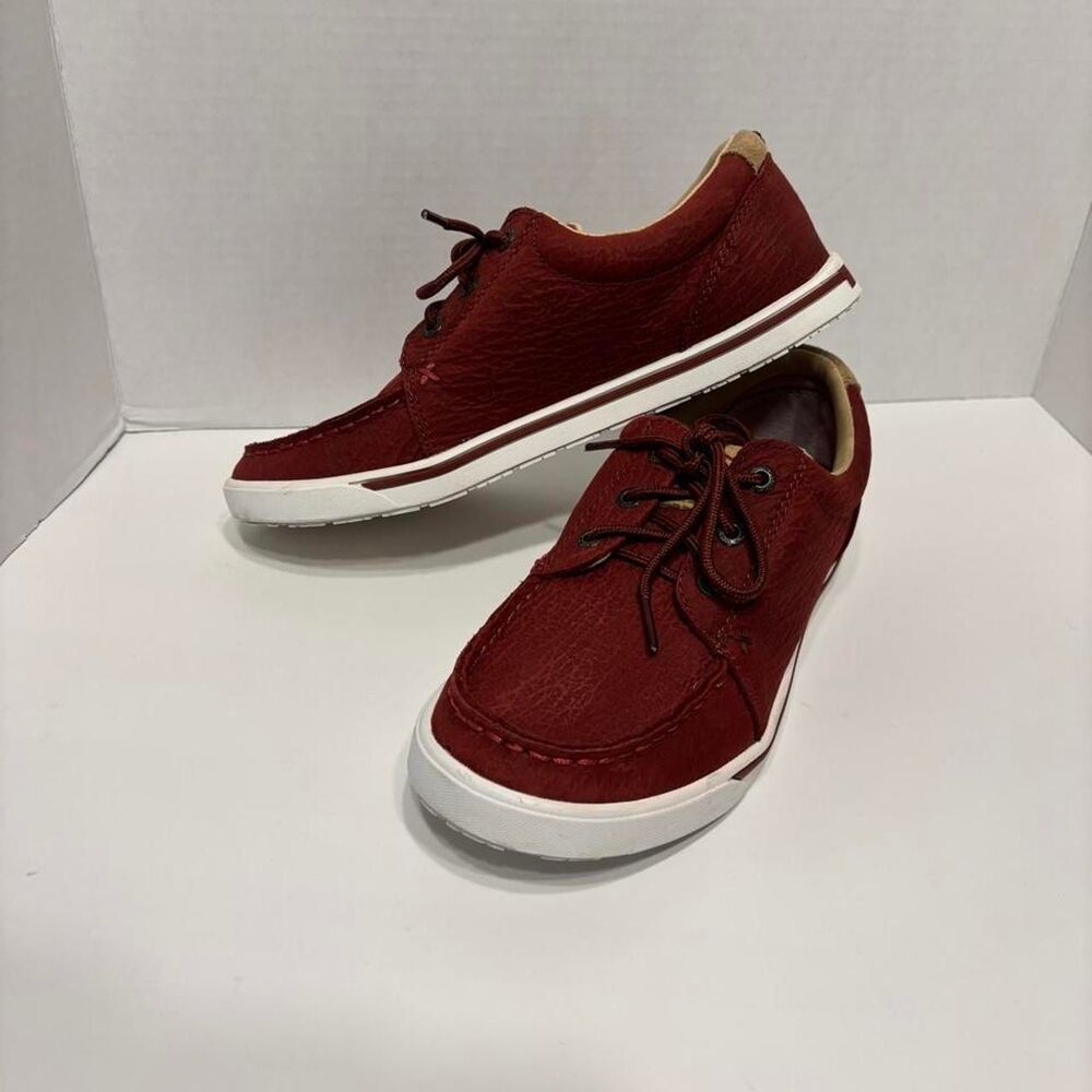 Twisted-x Women's Burgundy and Red Boat-shoes